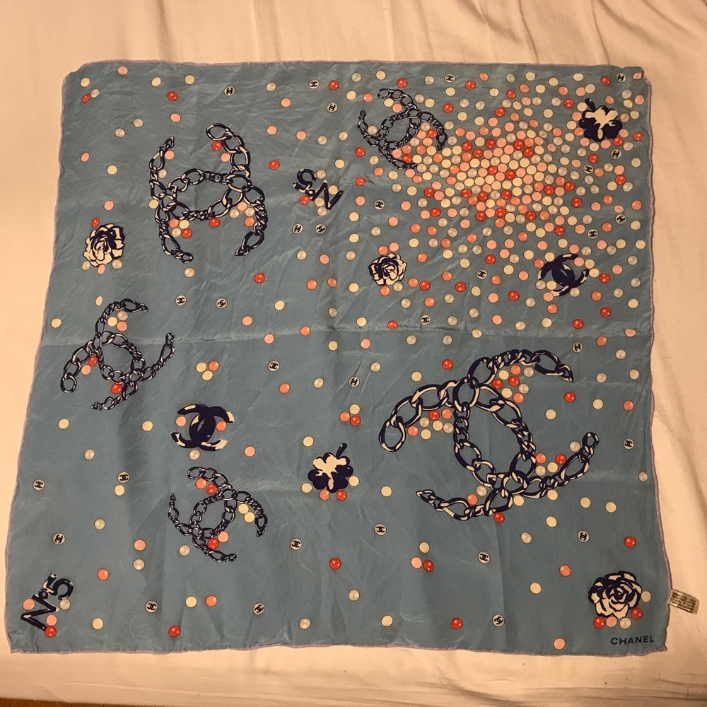 Vintage Chanel Silk Scarf Rare